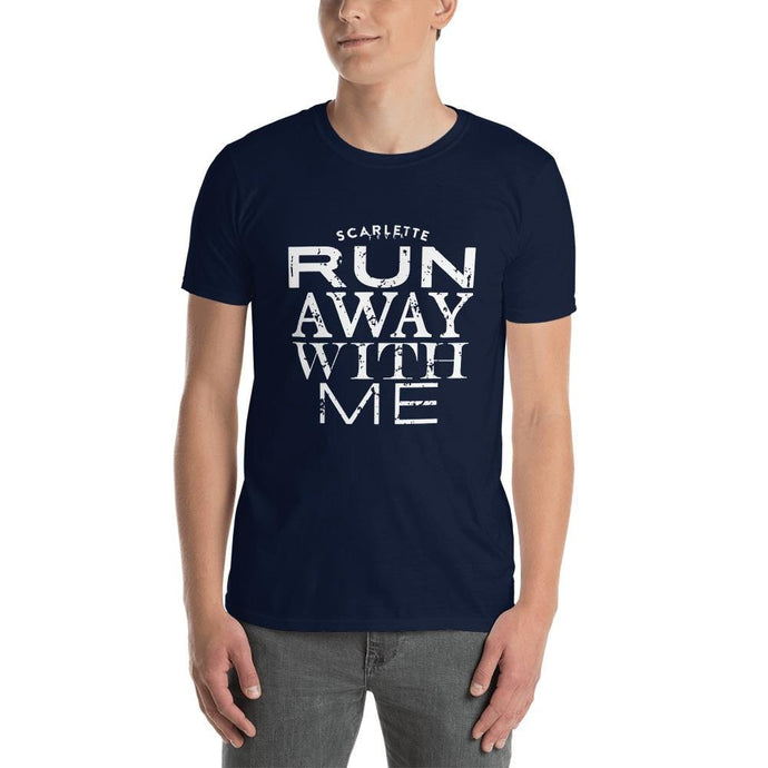 Run Away With Me Navy Short-Sleeve Unisex T-Shirt