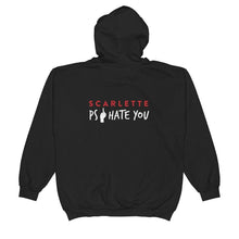 Load image into Gallery viewer, PS I Hate You Unisex  Zip Hoodie (Black)